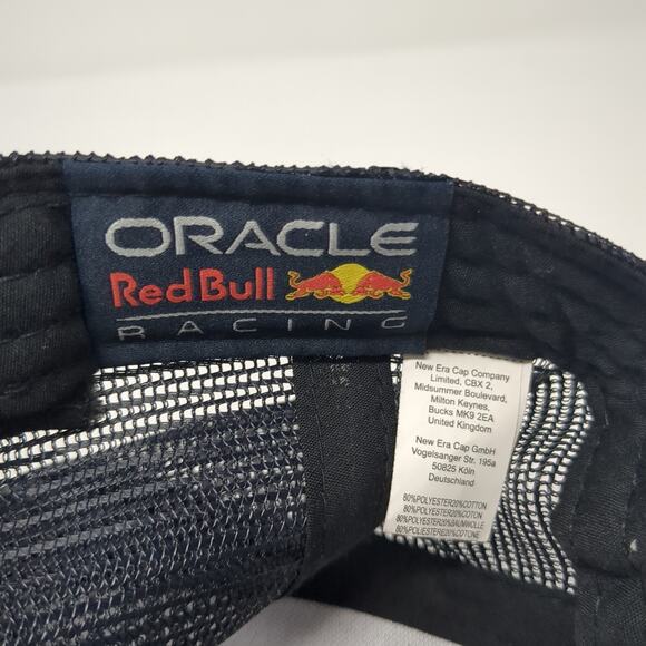 Oracle Red Bull Racing Snapback Trucker Hat Blue One Size Adjustable Mesh Back - Picture 9 of 10